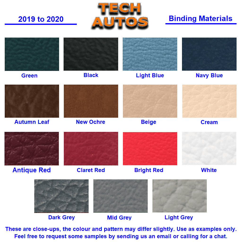 MG TC Over Mat Set in Auto Velour Handmade to Order