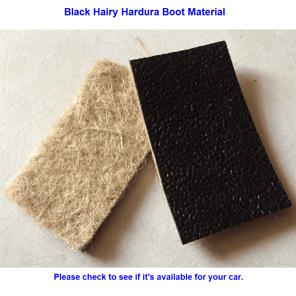 Trunk/Boot Mat or Set Handmade to Order in Hessian Backed MG Midget