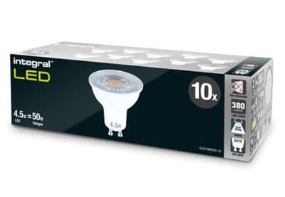 10 Pack - 50W GU10 Halogen Equivalent LED