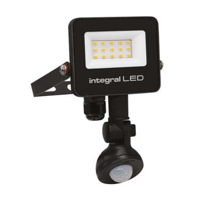 10W PIR Floodlight | Integral LED | 3 Year Guarantee 