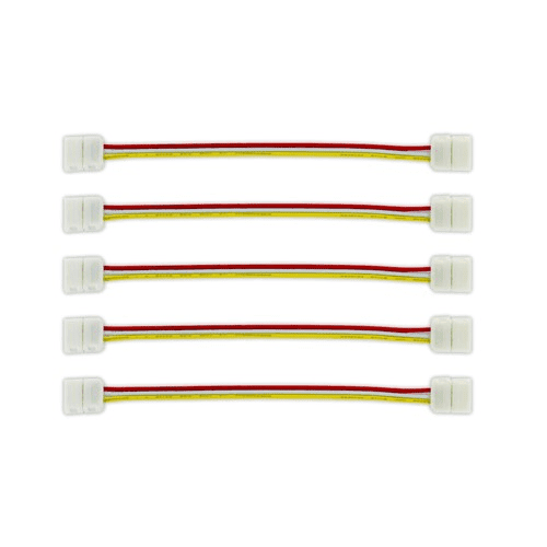 2-WAY CONNECTOR 150MM WIRE 5PACK FOR IP20 10MM WIDTH DIGITAL PIXEL RGB ...