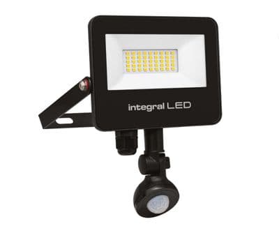 30W LED Floodlight | PIR Sensor | IP67 Waterproof | 300 Watt Equivalent | INTEGRAL (1) (6) (10)