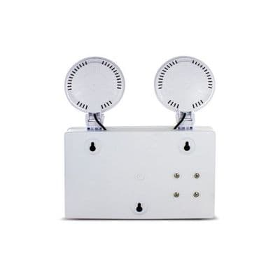 4W IP20 TWIN SPOT EMERGENCY LUMINAIRE NON MAINTAINED 6500K SELF TEST