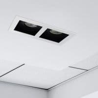 ACCENTPLUS GIMBAL DOWNLIGHT FOR 2 X LED GU10 170X90MM CUTOUT FRONT BULB ENTRY ±30° TILTABLE 365° ADJ