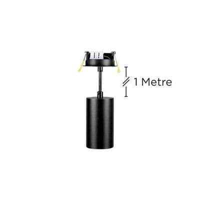 ACCENTPLUS SPOTLIGHT S1 56MM DIAMETER 100MM LENGTH GU10 LED RECESSED MOUNTED 70MM CUTOUT SUSPENDED P