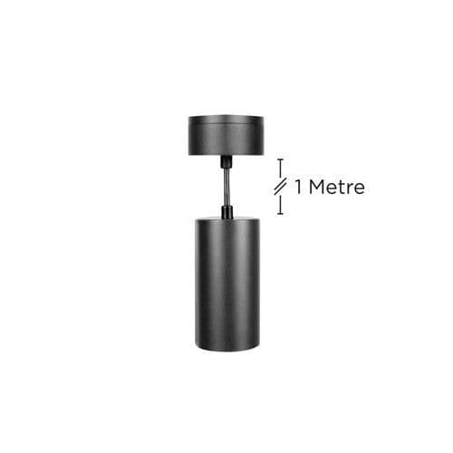 ACCENTPLUS SPOTLIGHT S2 65MM DIAMETER 130MM LENGTH GU10 LED BASE SURFACE MOUNTED SUSPENDED PENDANT 1