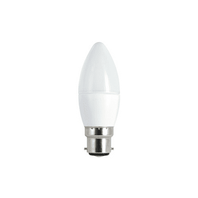 CANDLE BULB B22 470LM 4.9W 4000K DIMMABLE 280 BEAM FROSTED INTEGRAL