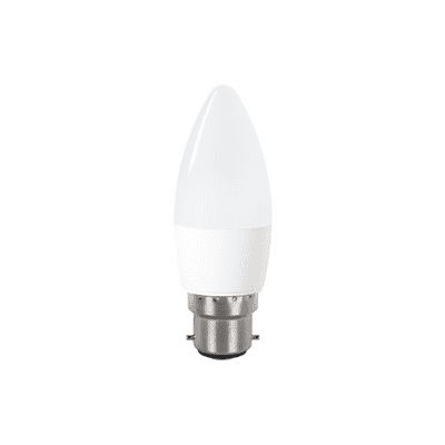 CANDLE BULB B22 470LM 4.9W 4000K NON-DIMM 250 BEAM FROSTED INTEGRAL