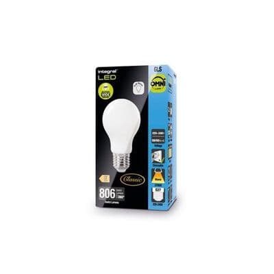 CLASSIC FILAMENT GLS BULB E27 806LM 7.3W 2700K DIMMABLE 320 BEAM FROSTED INTEGRAL