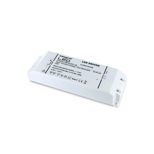 CONSTANT VOLTAGE DRIVER 100W 24VDC IP20 NON-DIMM 200-240V INPUT INTEGRAL
