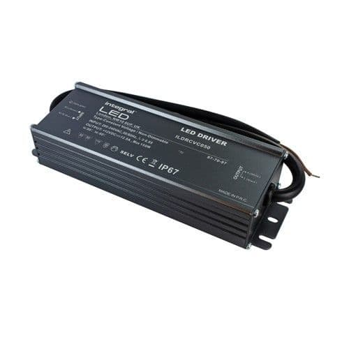 CONSTANT VOLTAGE DRIVER 150W 12VDC IP67 NON-DIMM 200-240V INPUT INTEGRAL