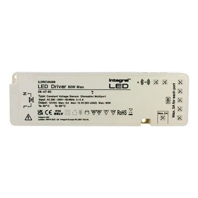 CONSTANT VOLTAGE MULTIPORT (7+1) DRIVER SENSOR DIMMABLE 60W MAX 12VDC IP20 200-240V INPUT EU PLUG