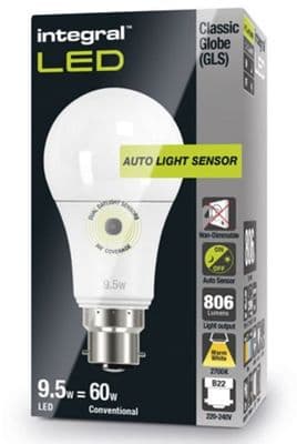 Dusk to dawn light bulbs |Sensor Lamp| LED 60-75W Equivalent | INTEGRAL LED