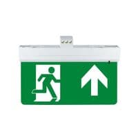 EMERGENCY EXIT SIGN 26M VIEWING 1W 3HR MAINTAINED OR NON-MAINTAINED INTEGRAL