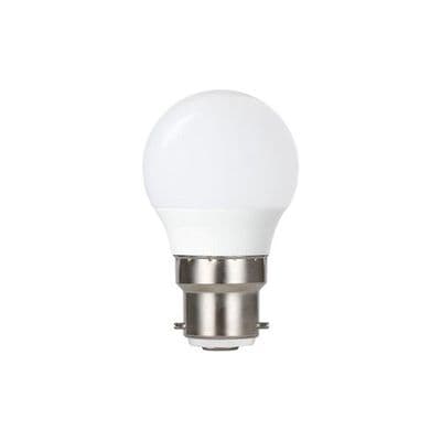 GOLF BALL BULB B22 470LM 4.9W 4000K DIMMABLE 240 BEAM FROSTED INTEGRAL