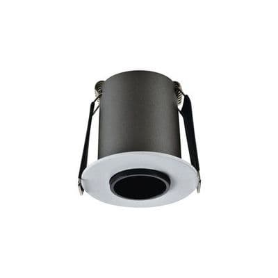HI-BRITE DOWNLIGHT 45MM CUTOUT 9W 550LM 63LM/W 4000K 30 BEAM DIMMABLE FINISH-A WHITE INTEGRAL