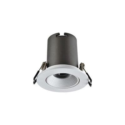 HI-BRITE TILTABLE DOWNLIGHT 60MM CUTOUT 9W 785LM 90LM/W 4000K 30 BEAM NON-DIMM FINISH-F WHITE INTEGR
