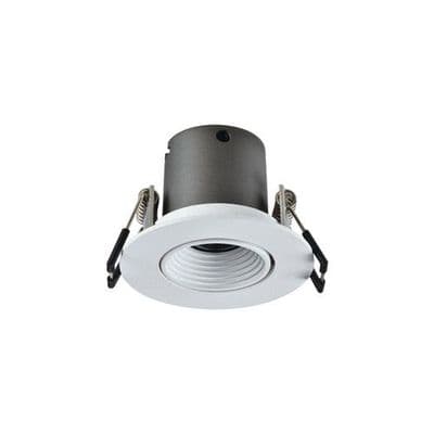 MINI TILTABLE DOWNLIGHT 50MM CUTOUT 3.3W 170LM 52LM/W 4000K 15 BEAM NON-DIM FINISH-F WHITE INTEGRAL
