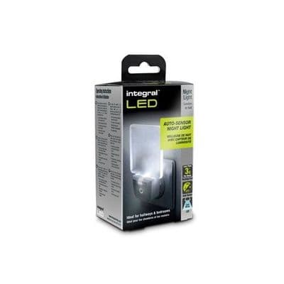 NIGHTLIGHT EU PLUG WHITE INTEGRAL