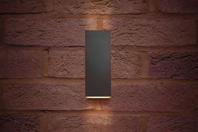 OUTDOOR DECORATIVE WALL LIGHT PABLO IP54 300LM 8W 3000K UP/DOWN LIGHT DARK GREY INTEGRAL