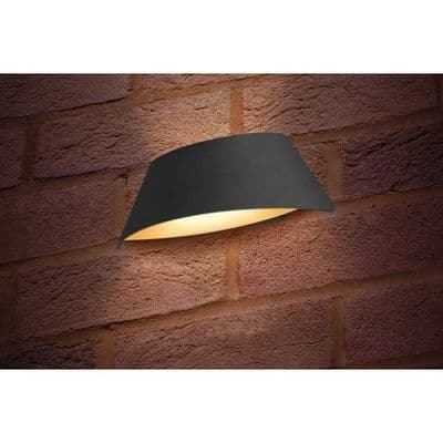 OUTDOOR DECORATIVE WALL LIGHT VISTALUX IP65 400LM 9W 3000K UP/DOWN LIGHT DARK GREY INTEGRAL