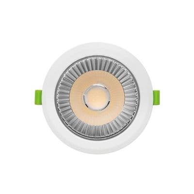 RECESS PLUS 120MM CUTOUT 18W 2160LM 120LM/W CCT ADJUSTABLE 3000/4000K 55 BEAM IP54 36VDC 450MA WITHO