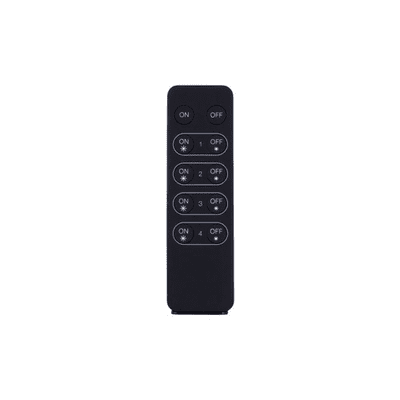 RF HANDHELD REMOTE SINGLE COLOUR 4 ZONE 3V 1xCR2025 BATTERY BLACK FOR ILRC014 RECEIVER