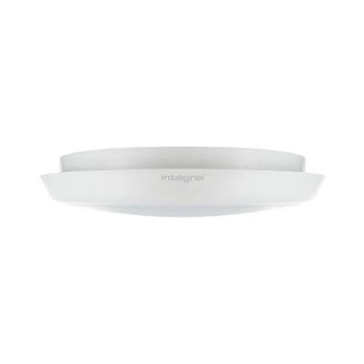 SLIMLINE CEILING/WALL LIGHT EMERGENCY 3HR AND MICROWAVE SENSOR 300MM DIA IP54 1584LM 18W 4000K IK10