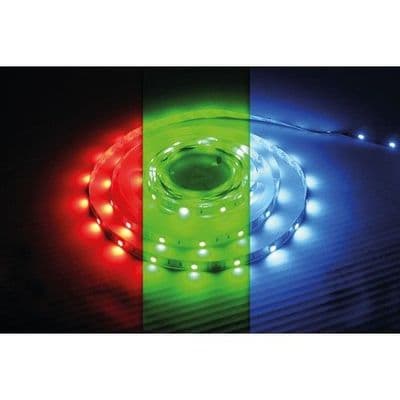 STRIP IP20 5M RGB 24V 4.8W/M 30LED/M 12MM WIDTH 115 BEAM BAG PACK INTEGRAL