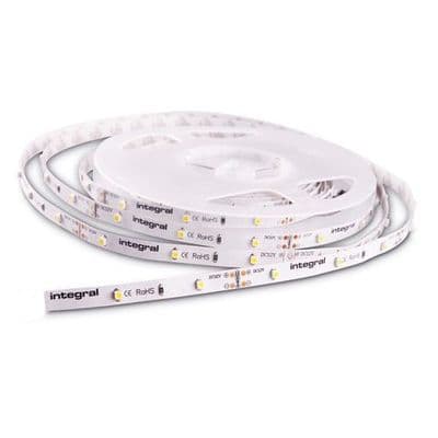 STRIP IP33 5M 6500K 12V 3W/M 240LM/M 30LED/M 8MM WIDTH 115 BEAM BAG PACK INTEGRAL