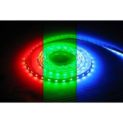 STRIP IP33 5M RGB 24V 14.4W/M 60LED/M 10MM WIDTH 115 BEAM BAG PACK INTEGRAL