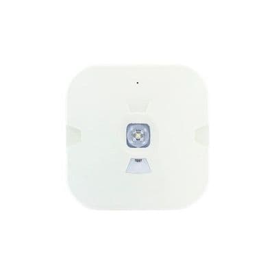 SURFACE EMERGENCY DOWNLIGHT IP44 130LM 1W 6000K 3HR NON-MAINTAINED OPEN AREA TEST BUTTON INTEGRAL