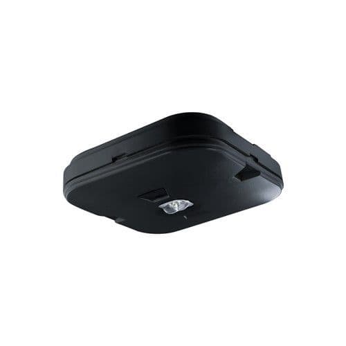 SURFACE EMERGENCY DOWNLIGHT IP44 215LM 3W 6000K 3HR NON-MAINTAINED CORRIDOR TEST BUTTON IN BLACK INT