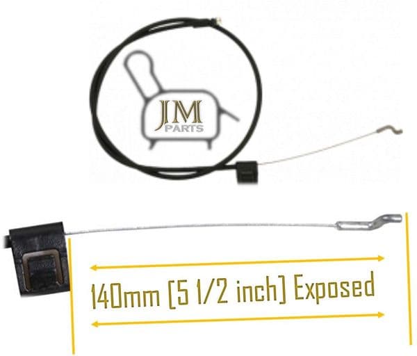 JM12 RECLINER CABLE 'dogleg end'