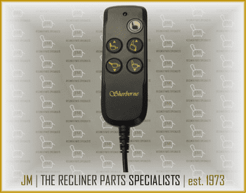JM58-T - 5 button Sherborne recliner handset [TH11-2050-001 *8 pin Timotion spec]