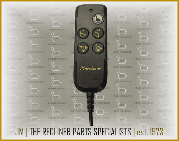 JM58-T - 5 button Sherborne recliner handset [TH11-2050-001 *8 pin Timotion spec]