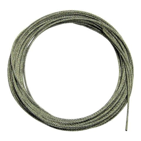 21 ft (2 x 3.20mtr lengths) 1.20mm Galvanised Steel Line for Longcase clocks