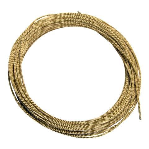 21ft (2 x 3.20mtr lengths) 1.40 mm Bronze Line for Longcase Clocks