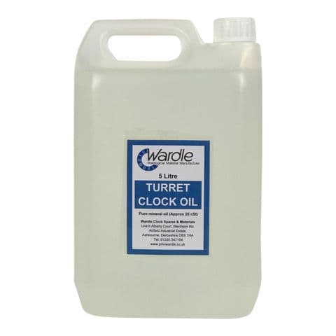5Ltr 25cSt Turret Clock Oil