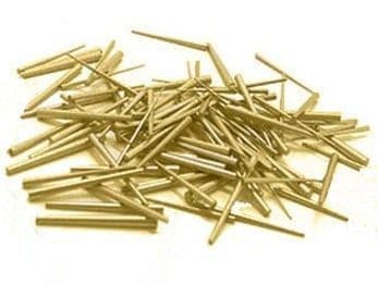 Gauged BrassTapered Clock Pins Size 4 - 0.65 x 1.10 x 14.0mm 100pcs
