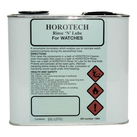 HOROTECH Rinse 'N' Lube For WATCHES 2.5lt