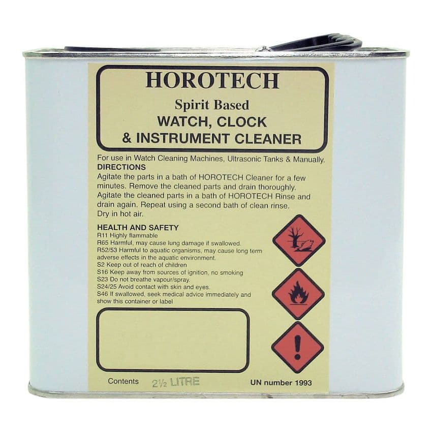 HOROTECH Spirit Based WATCH, CLOCK and INSTRUMENT CLEANER 2.5lt