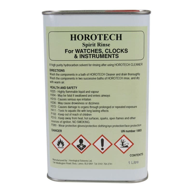 HOROTECH Spirit Rinse For WATCHES, CLOCKS AND INSTRUMENTS 1lt