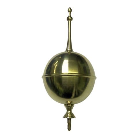 Large Longcase Ball & Spire.   66.50mm Diameter & 142mm total Height