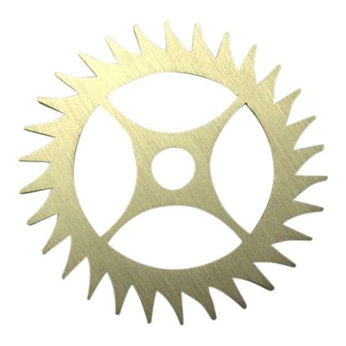 Longcase Escape Wheel with 30 Teeth. 34mm to 45mm diameter