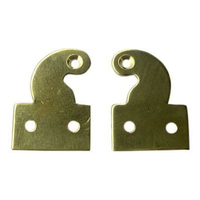 Longcase Hood Door Hinges, Drilled & Polished  (Pair)
