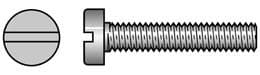 Pack of 10 Steel Cheese Head Screws 10BA X 1/4