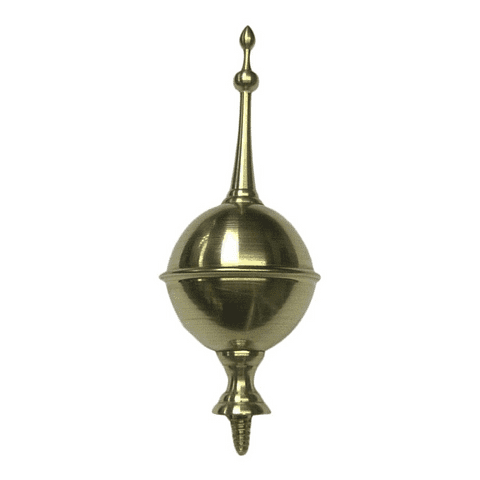 Small Longcase Ball & Spire.  42.00mm Diameter & 103.5mm total Height