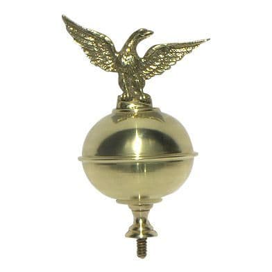 Small Squat Longcase Ball & Eagle. 56.00mm Diameter & 106.3mm total Height