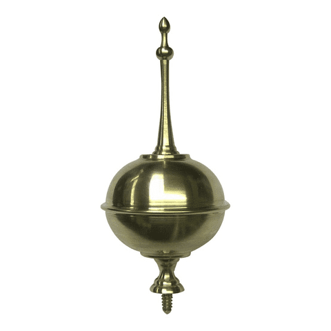 Small Squat Longcase Ball & Spire.  56.00mm Diameter & 120mm total Height